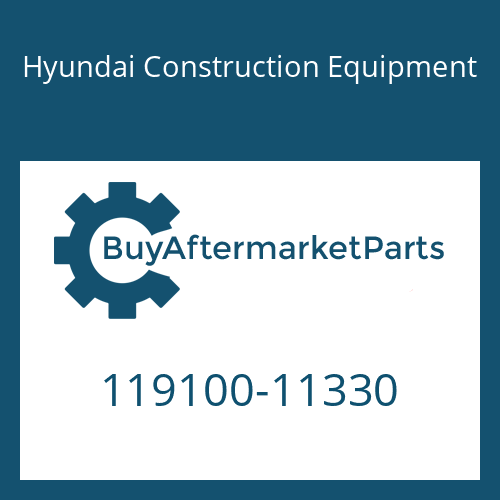 Hyundai Construction Equipment 119100-11330 - JOINT,BREATHER