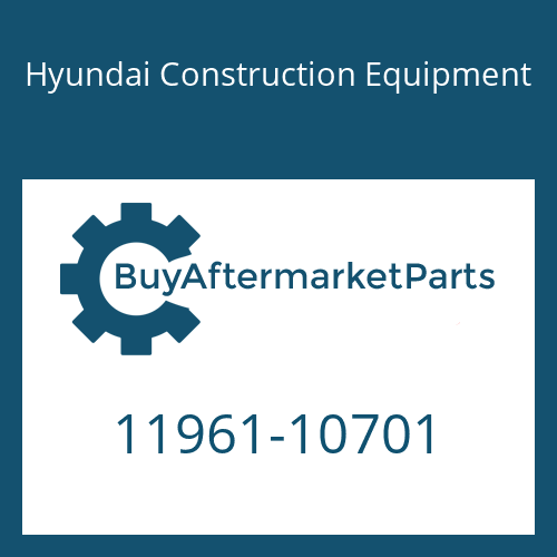 Hyundai Construction Equipment 11961-10701 - BOLT
