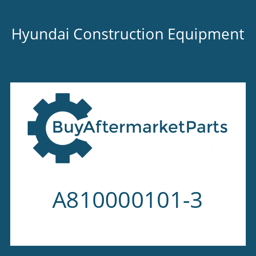 A810000101-3 Hyundai Construction Equipment RELAY