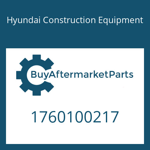 Hyundai Construction Equipment 1760100217 - COVER-INTERMEDIATE