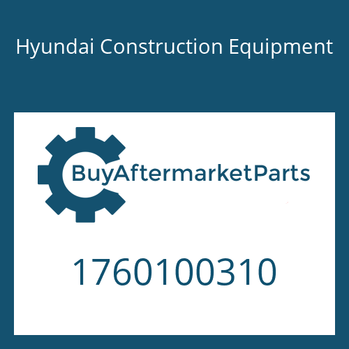 Hyundai Construction Equipment 1760100310 - COVER-INTERMEDIATE