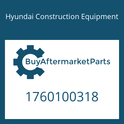 Hyundai Construction Equipment 1760100318 - COVER-INTERMEDIATE