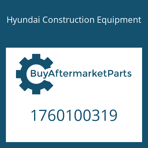Hyundai Construction Equipment 1760100319 - COVER-INTERMEDIATE