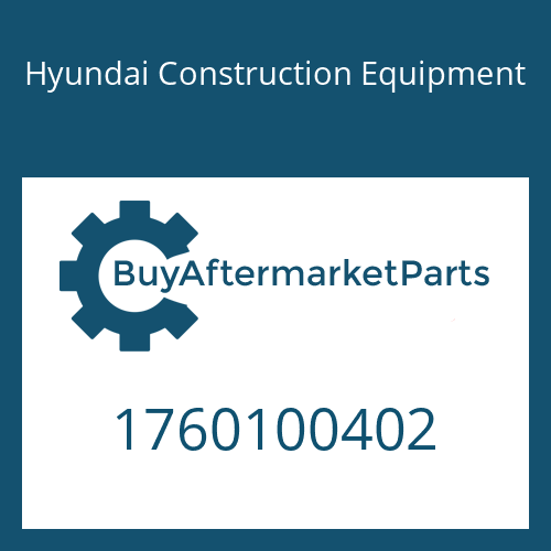 1760100402 Hyundai Construction Equipment COVER