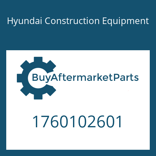 Hyundai Construction Equipment 1760102601 - COVER