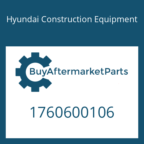 Hyundai Construction Equipment 1760600106 - CASE-AXLE