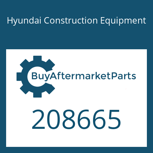 Hyundai Construction Equipment 208665 - O-RING(TONG MYUNG)