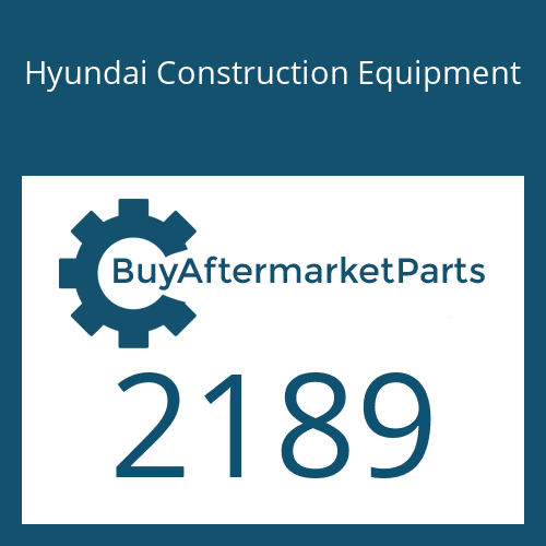 Hyundai Construction Equipment 2189 - O-RING
