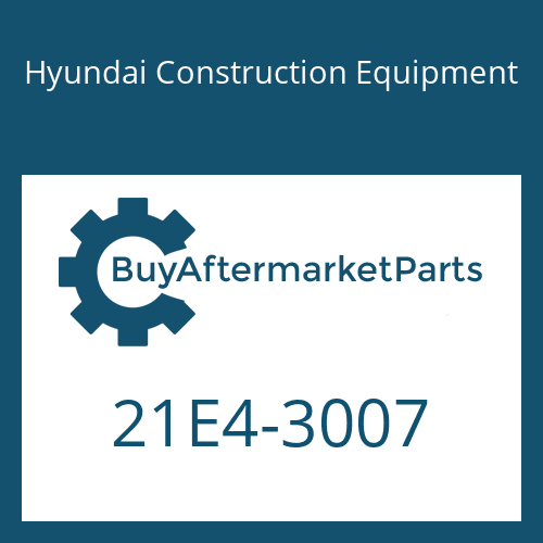 Hyundai Construction Equipment 21E4-3007 - PUMP ASSY-FILLER