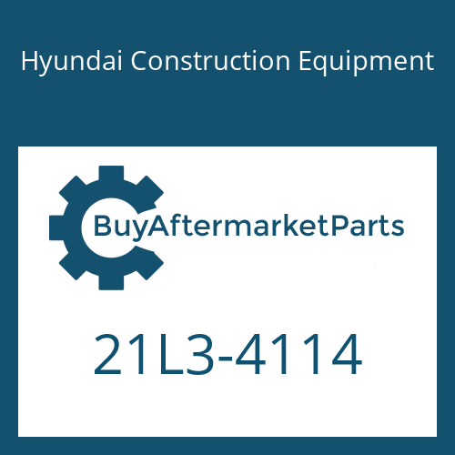 Hyundai Construction Equipment 21L3-4114 - PLATE