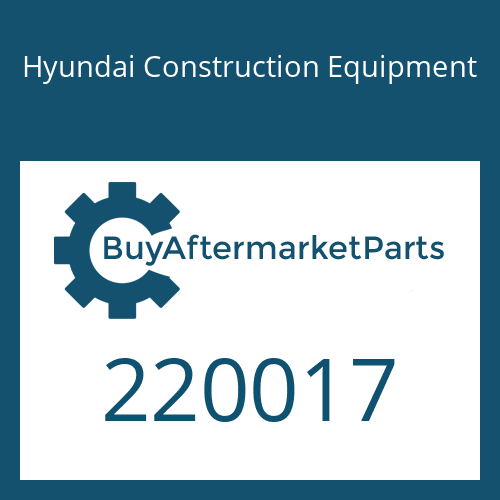 Hyundai Construction Equipment 220017 - O-RING