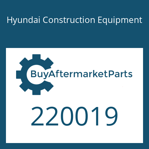 Hyundai Construction Equipment 220019 - O-RING