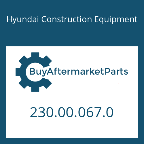 Hyundai Construction Equipment 230.00.067.0 - SEAL