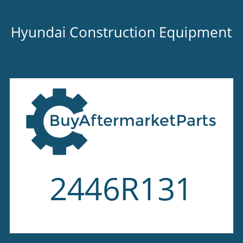 Hyundai Construction Equipment 2446R131 - RETURN FILTER,RELIEF V/V