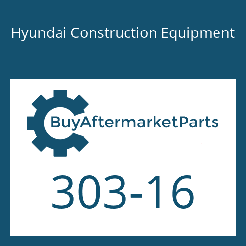 Hyundai Construction Equipment 303-16 - RING-BACK UP