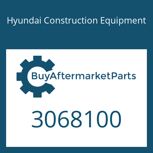 Hyundai Construction Equipment 3068100 - PLUG-ORIFICE