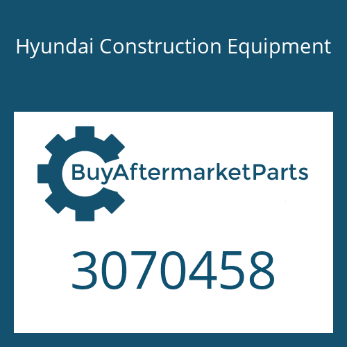 Hyundai Construction Equipment 3070458 - WASHER-PLAIN
