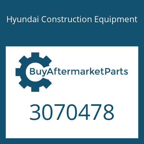 Hyundai Construction Equipment 3070478 - GASKET