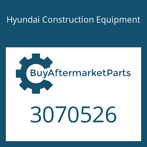 Hyundai Construction Equipment 3070526 - SCREW-HEX HD CAP