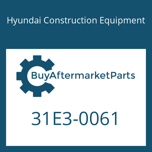 Hyundai Construction Equipment 31E3-0061 - REDUCING CARTRIDGE