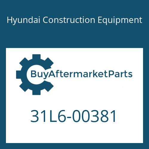 Hyundai Construction Equipment 31L6-00381 - CLAMP-PIPE