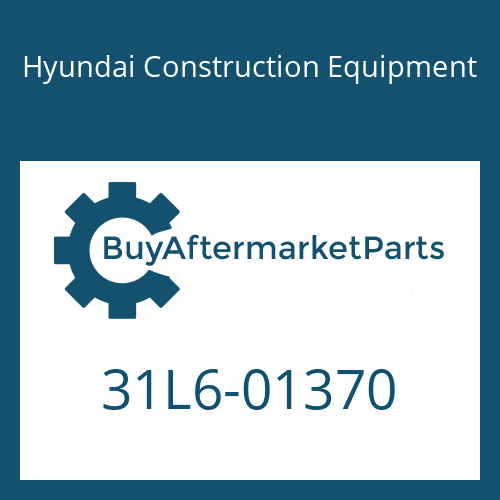 Hyundai Construction Equipment 31L6-01370 - O-RING