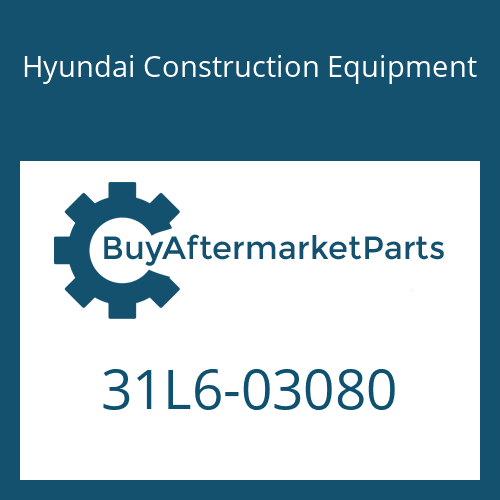 Hyundai Construction Equipment 31L6-03080 - HOSE-RUBBER