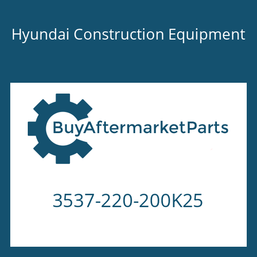 Hyundai Construction Equipment 3537-220-200K25 - PORT RELIEF VALVE