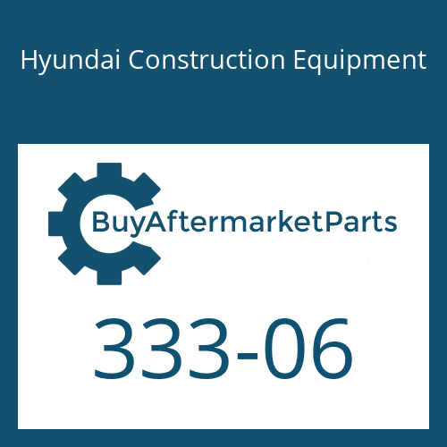 Hyundai Construction Equipment 333-06 - RING-BACK UP