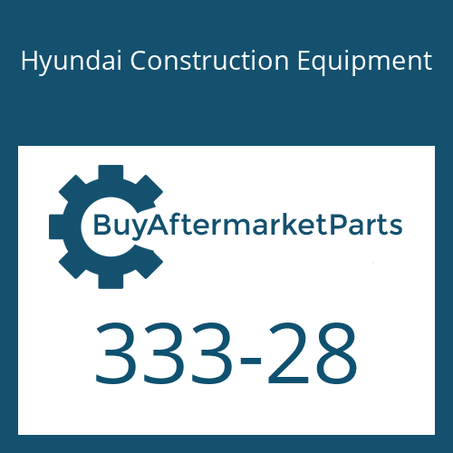 Hyundai Construction Equipment 333-28 - SEAL-DUST