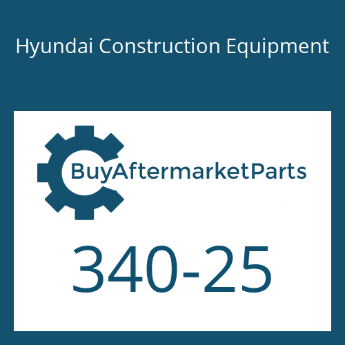 Hyundai Construction Equipment 340-25 - BOLT