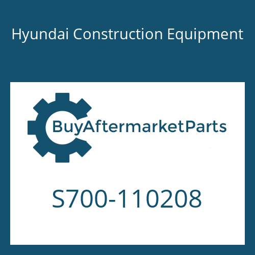 Hyundai Construction Equipment S700-110208 - SEAL-DUST