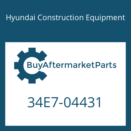 Hyundai Construction Equipment 34E7-04431 - BLOCK
