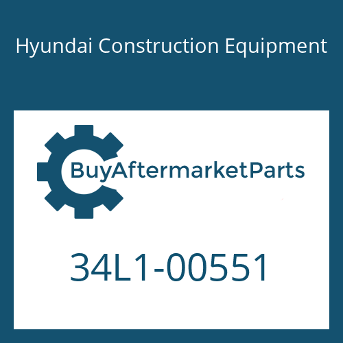 Hyundai Construction Equipment 34L1-00551 - PLATE