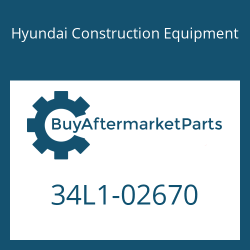 Hyundai Construction Equipment 34L1-02670 - CLAMP-PIPE