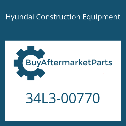 Hyundai Construction Equipment 34L3-00770 - BOLT-U