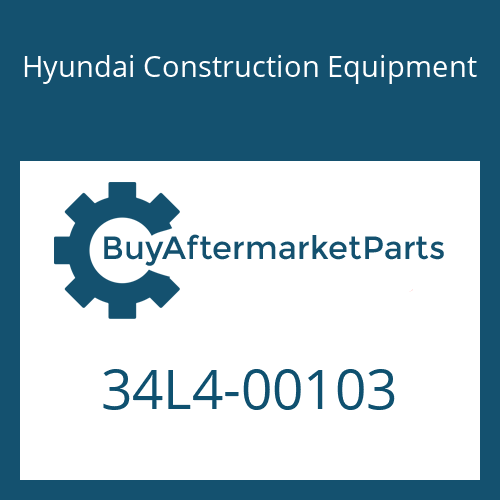 34L4-00103 Hyundai Construction Equipment PIPE ASSY-HYD LH