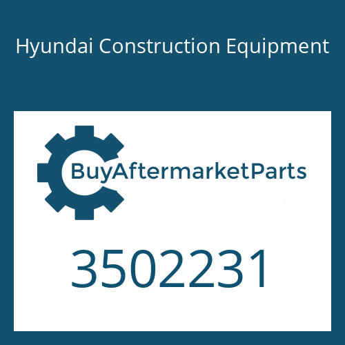 3502231 Hyundai Construction Equipment SLINGER-OIL