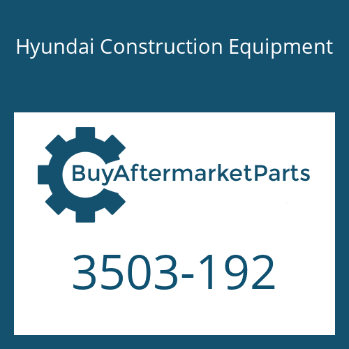 Hyundai Construction Equipment 3503-192 - COVER