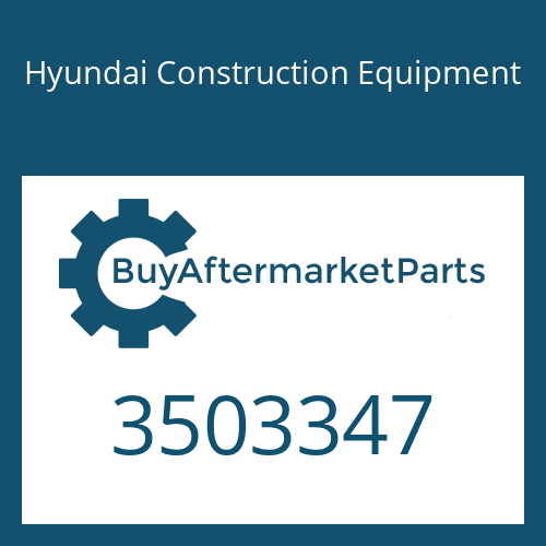 Hyundai Construction Equipment 3503347 - SCREW-FLAT HD CAP