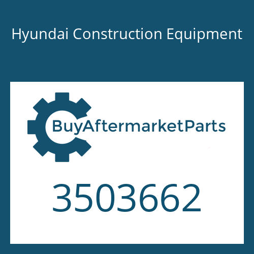 Hyundai Construction Equipment 3503662 - SLINGER-OIL