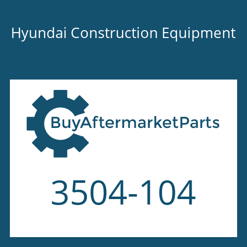 Hyundai Construction Equipment 3504-104 - VALVE-HOLDING BOOM