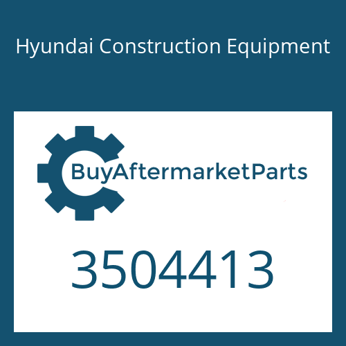 3504413 Hyundai Construction Equipment BEARING-TURBO