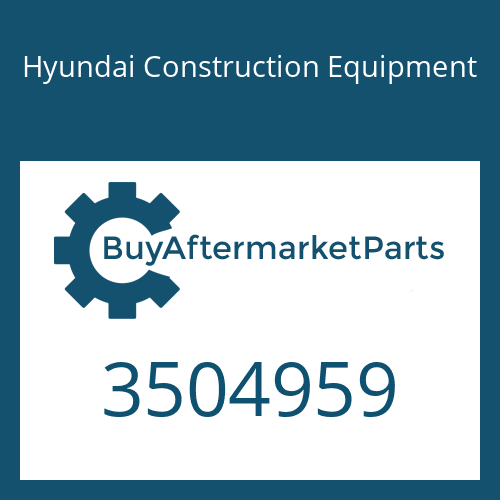 Hyundai Construction Equipment 3504959 - CLAMP-V BAND
