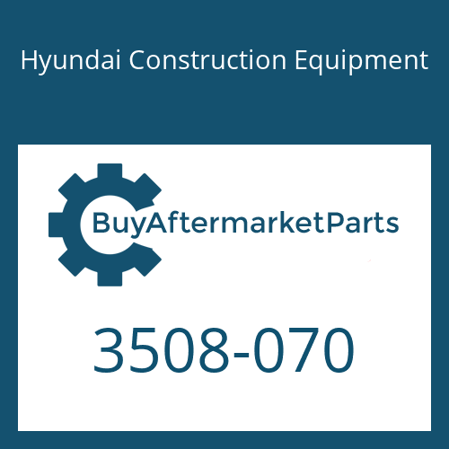 Hyundai Construction Equipment 3508-070 - MANIFOLD