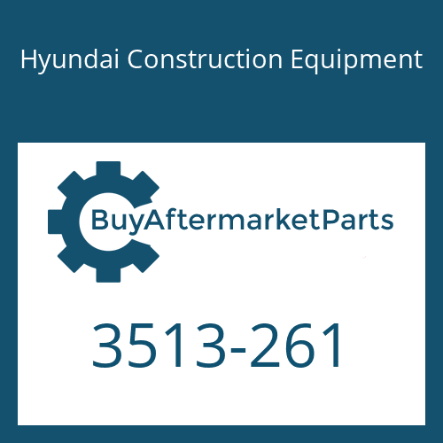 Hyundai Construction Equipment 3513-261 - POPPET
