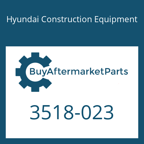 Hyundai Construction Equipment 3518-023 - ORIFICE