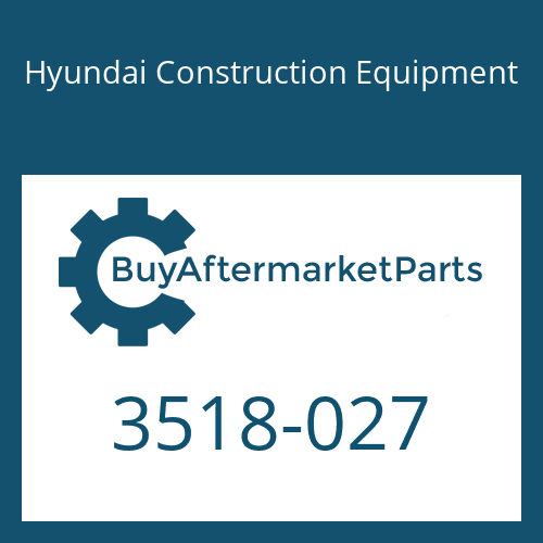 Hyundai Construction Equipment 3518-027 - ORIFICE