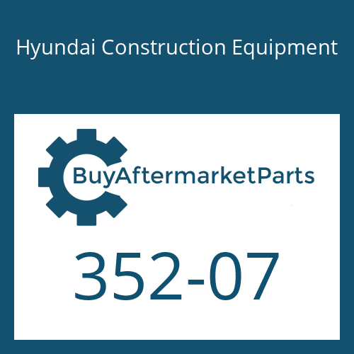 Hyundai Construction Equipment 352-07 - RING-BACK UP