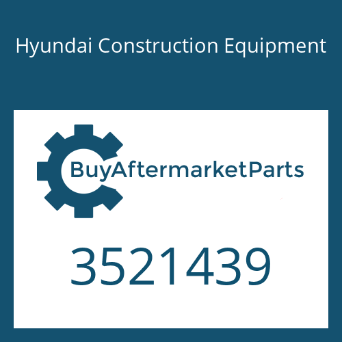 3521439 Hyundai Construction Equipment SLINGER-OIL
